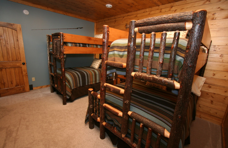 Guest bedroom at White Birch Resort.