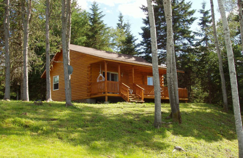 Cabin exterior at Country Haven Lodge.