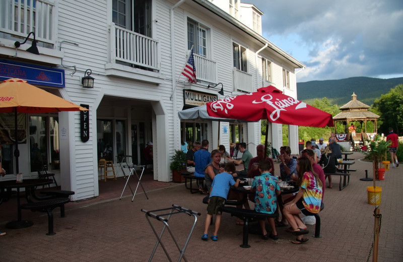 Dining near Black Bear Lodge.