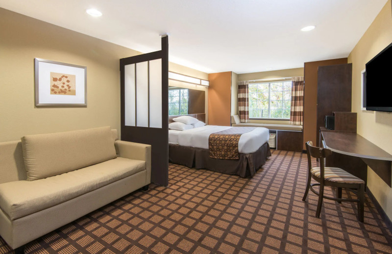 Guest room at Microtel Inn