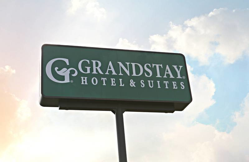 Sign at GrandStay Perham.