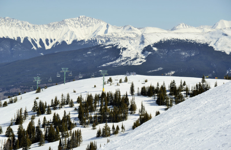 Skiing near Whistlers Inn.