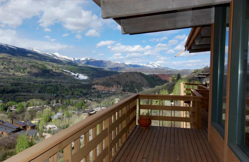 Deck view at Frias Properties of Aspen - Terman House.