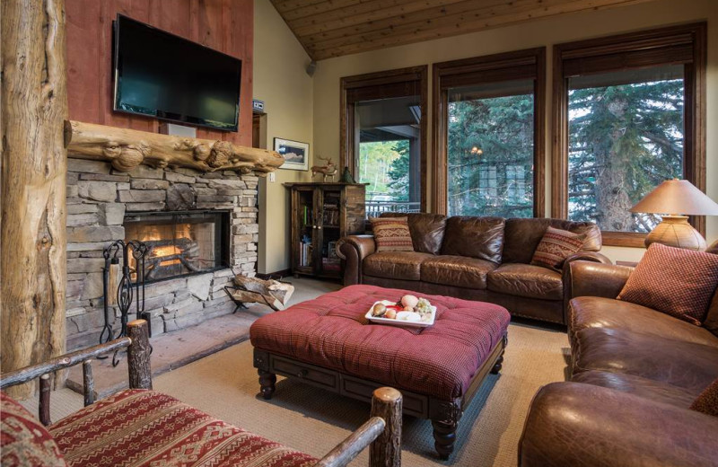 Rental living room at Canyon Services Vacation Rentals.