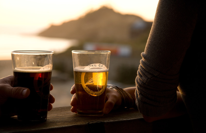 Drinks at Inn at Cape Kiwanda.