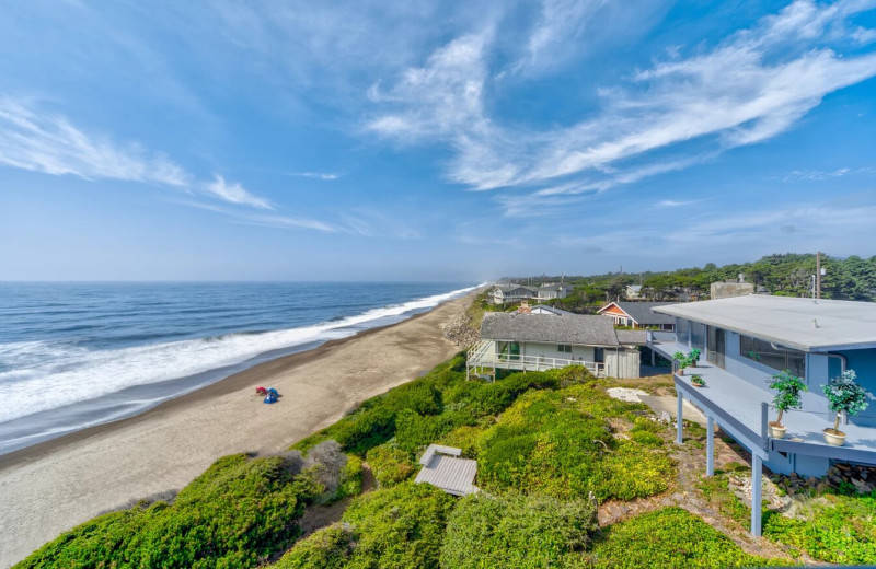 Beach view at Cavalier Beachfront Condominiums.