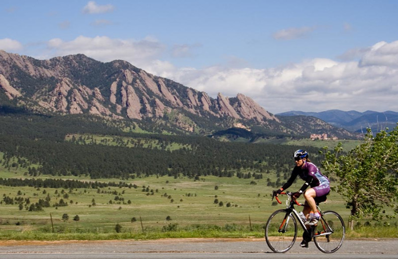 Biking at Boulder Adventure Lodge.