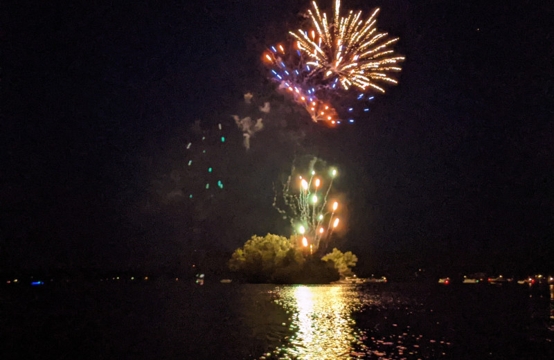 Forth of July at Sams Island Cabin.