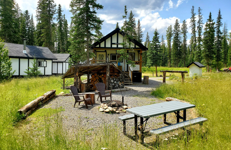 Cottage patio at Expanse Cottages.