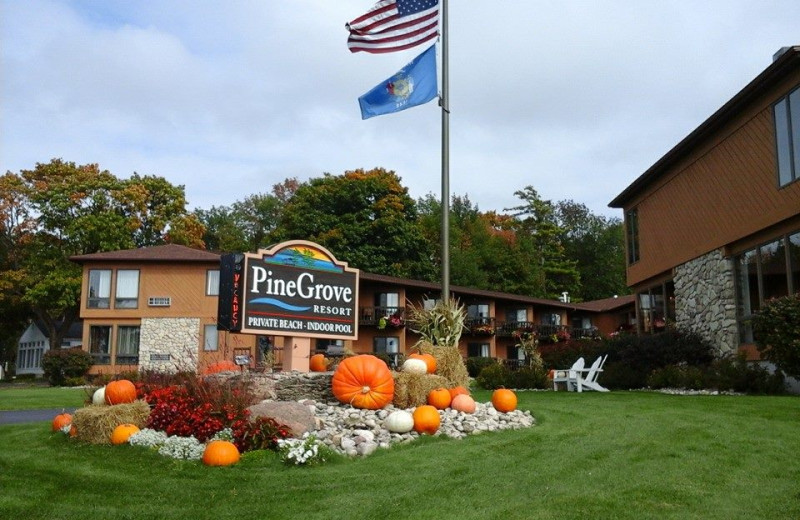 Exterior view of Pine Grove Resort.