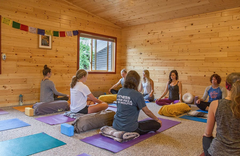 Yoga at White Eagle Resort.