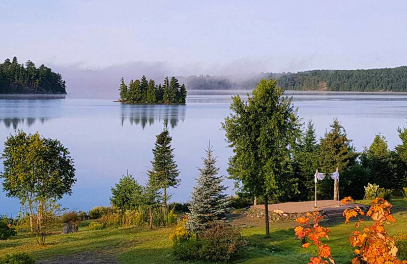 Lake view at Dunlop Lake Lodge.