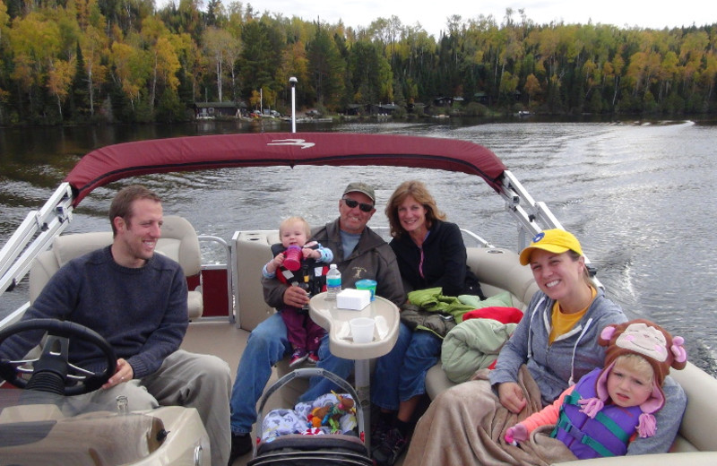 Boating at Loon Lake Lodge.