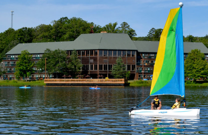 Sailing at YMCA Trout Lodge & Camp Lakewood.