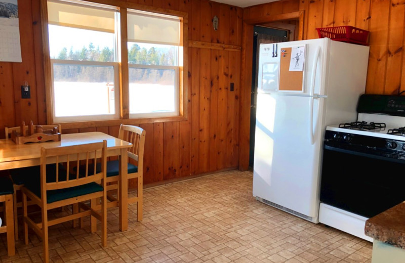 Rental kitchen at Northwoods Property Management.