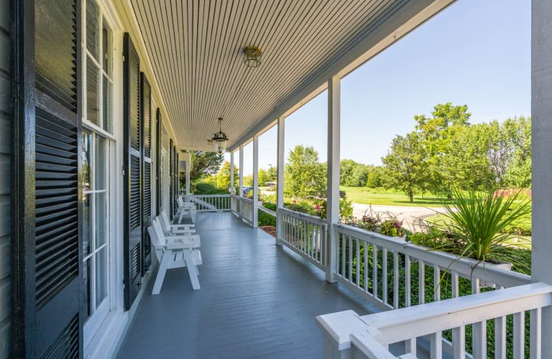 Porch at Kent Manor Inn.