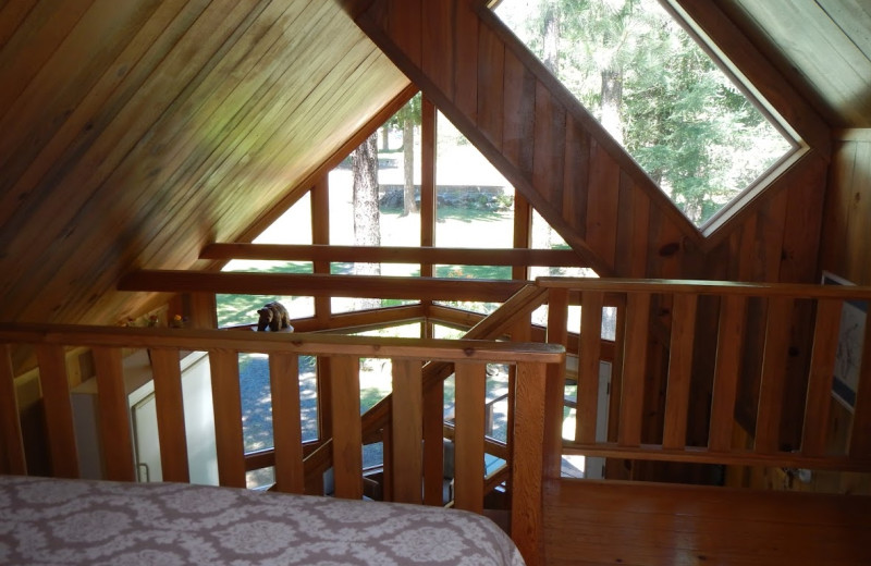 Cabin interior at Trout Lake Cozy Cabins.