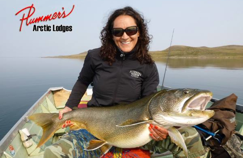 Fishing at Plummer's Arctic Fishing Lodges.