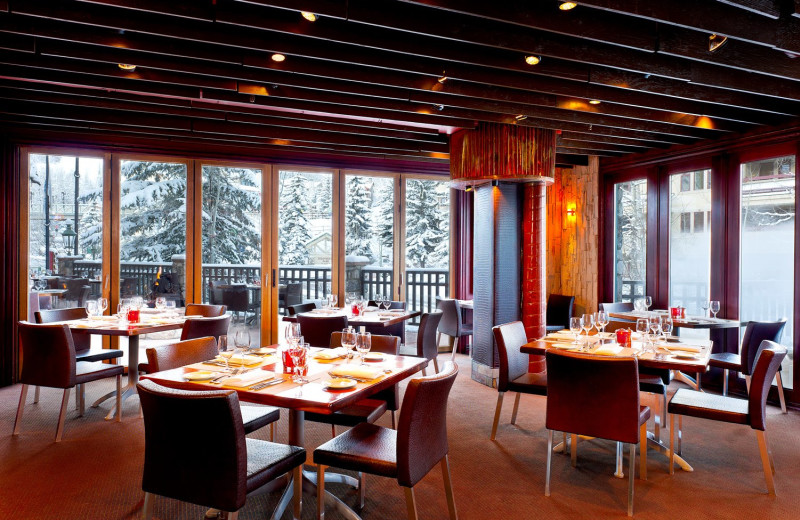 Dining area at Beaver Creek Lodge.