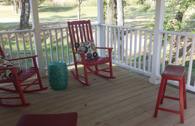 Porch at Mill Creek Ranch Resort.