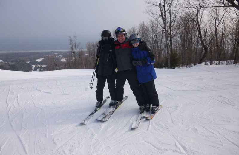 Skiing at Solbakken Resort.