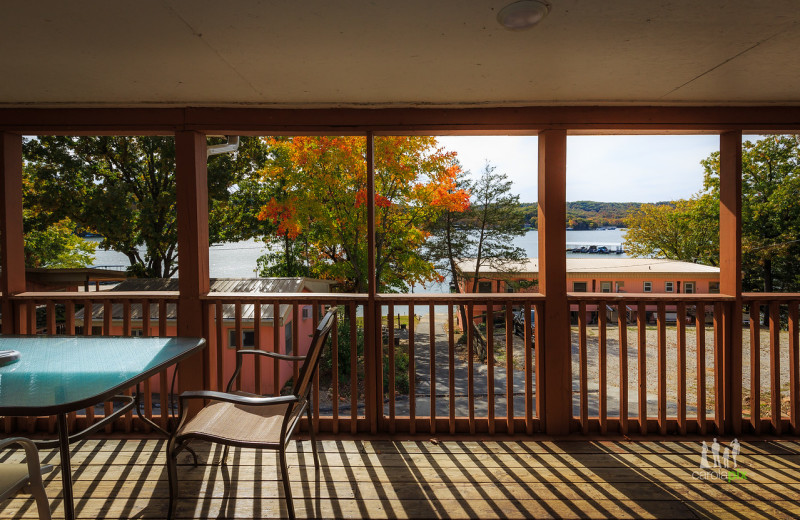 Cabin deck at Kon Tiki Resort.