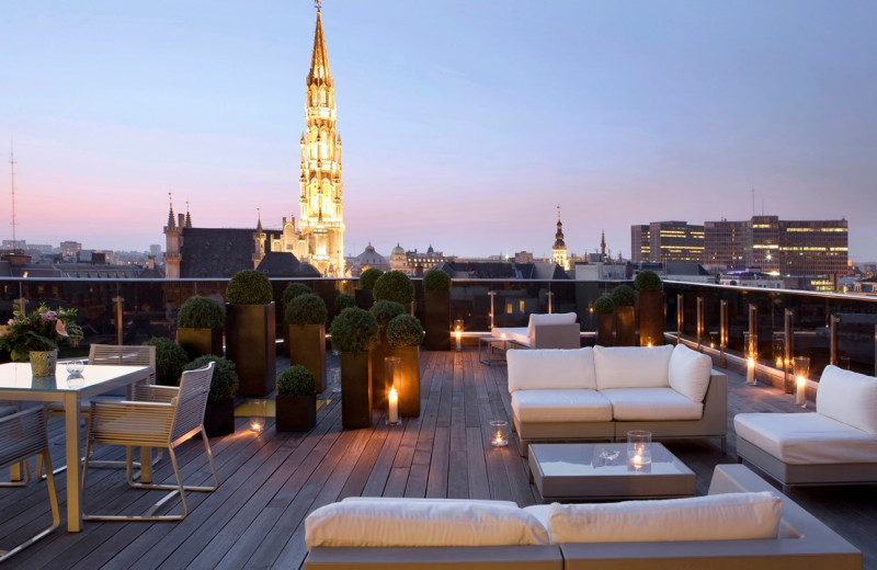 Patio at Royal Windsor Hotel - Grand Place.