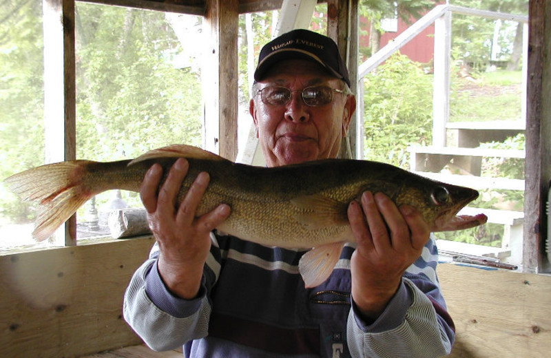 Fishing at Rex Tolton's Miles Bay Camp.