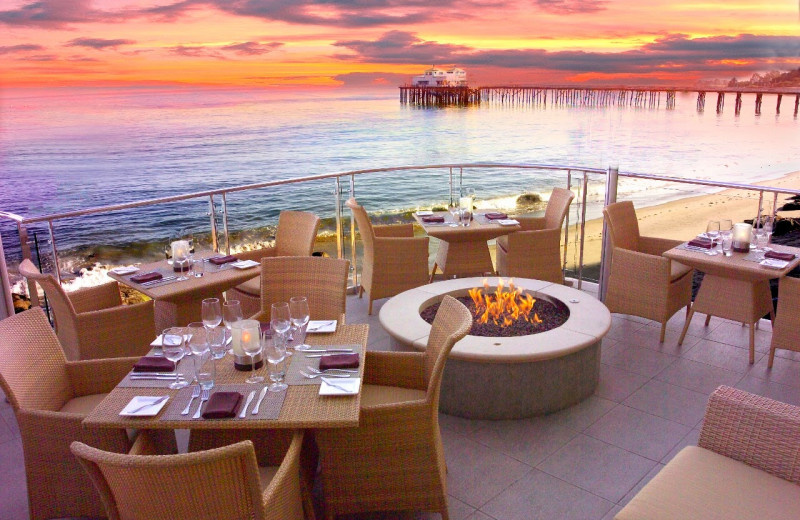 Patio view at Malibu Beach Inn.