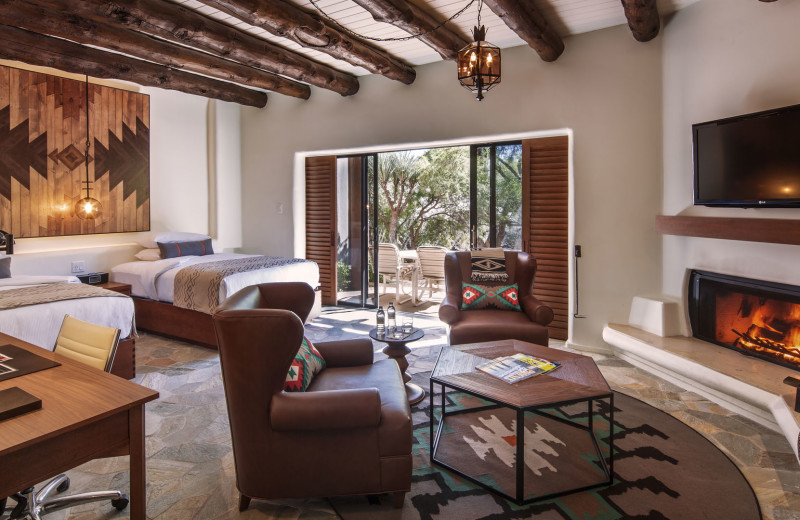 Guest room at The Boulders Resort, The Waldorf Astoria Collection.
