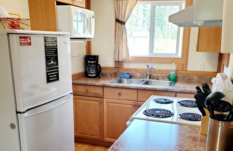 Cottage  kitchen at Expanse Cottages.