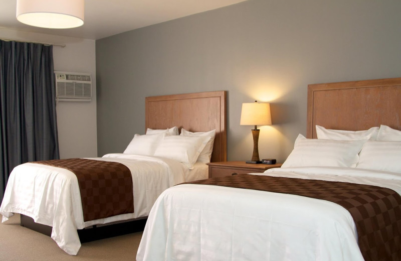 Guest room at Seaport Marina Hotel.