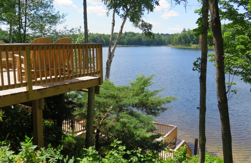 Lake view at Sleeping Bear Resort.