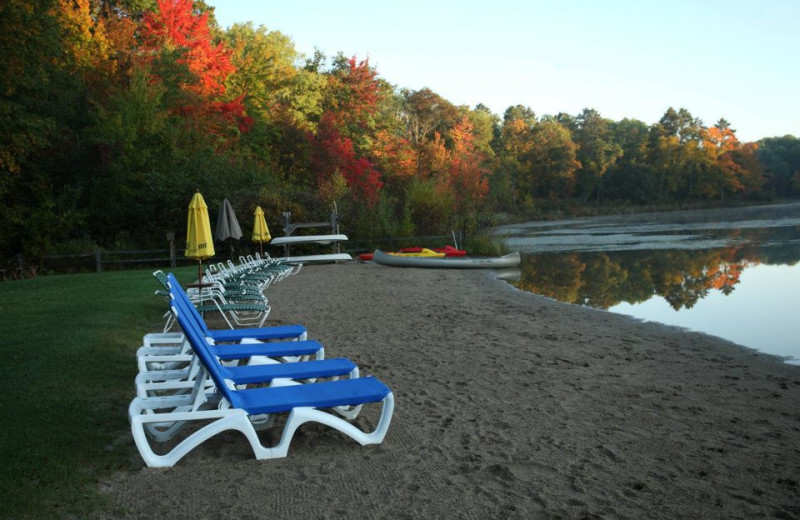 Beach at Lost Lake Lodge.