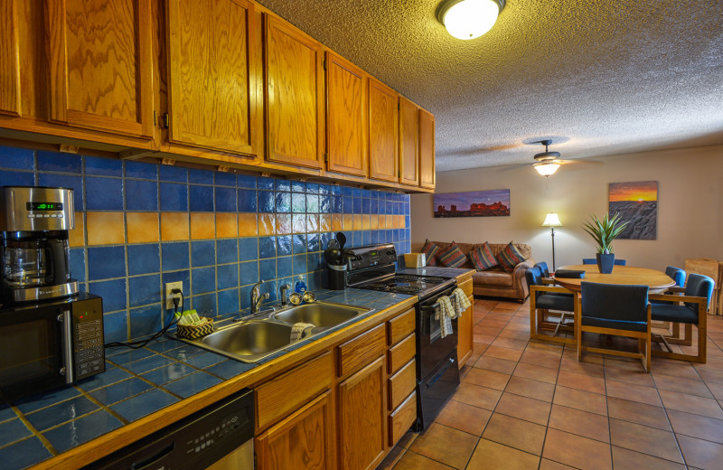 Guest room at Moab Rustic Inn.