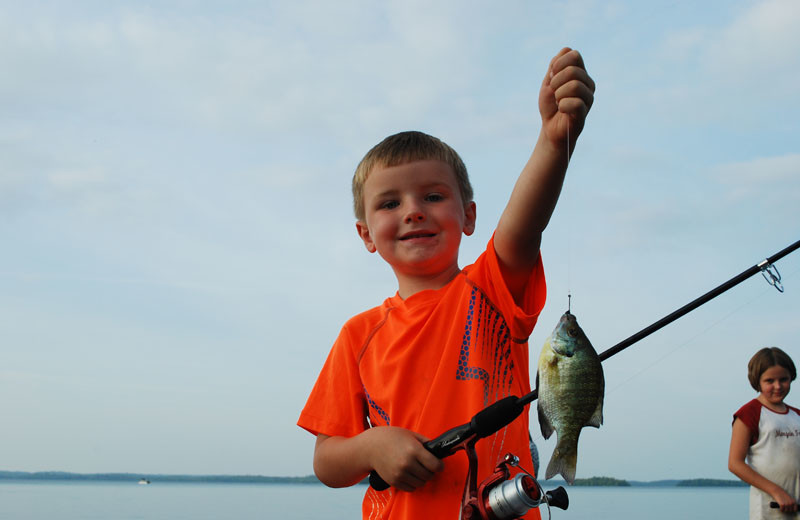 Fishing at Birch Forest Lodge.