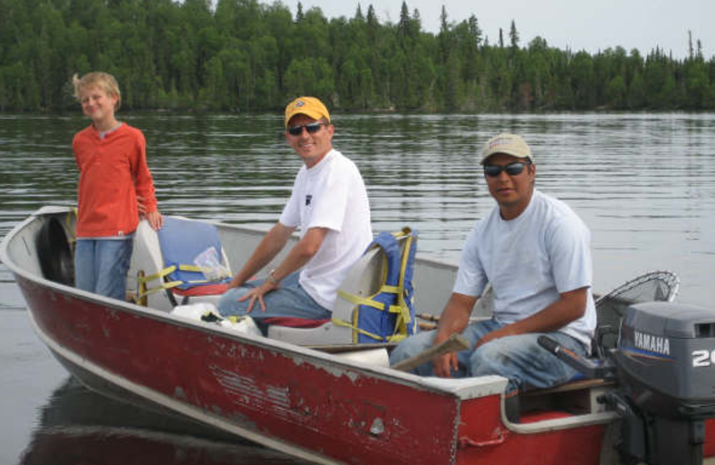 Fishing at Sandy Beach Lodge.