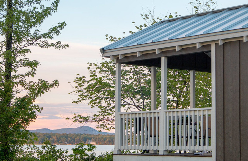 Cottage exterior at Westward Shores Camping Resort.