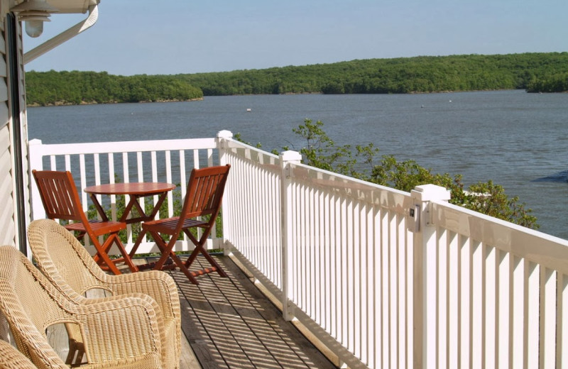 Balcony view of Kapilana Resort.
