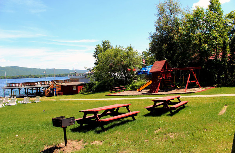 Picnic area at Flamingo Resort.