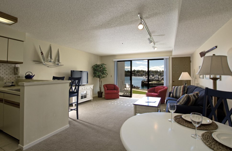 Vacation rental interior at Edgewater Inn on the Harbor.