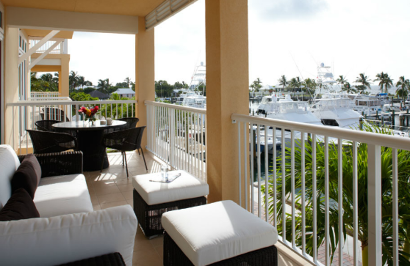 Guest balcony at Abaco Beach Resort