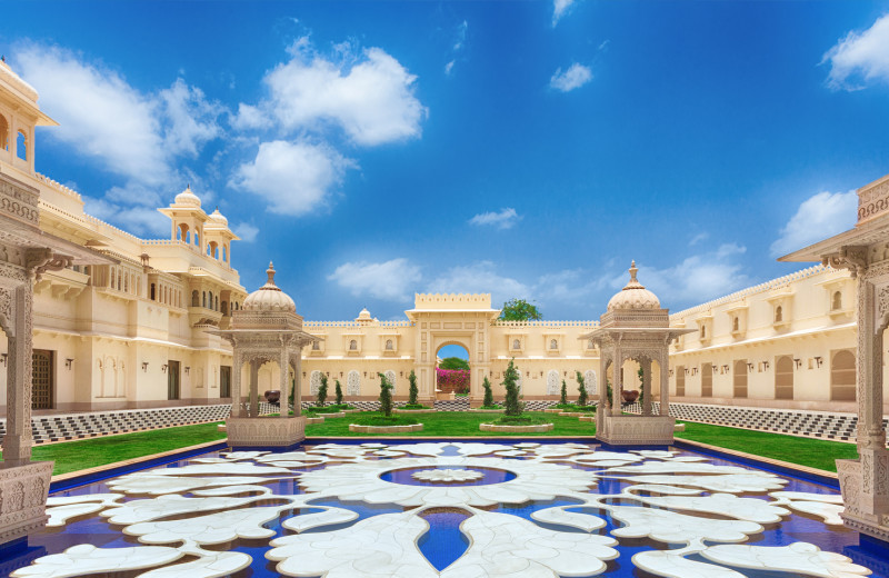 Exterior view of Udaivilas, An Oberoi Resort.