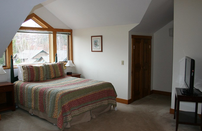 Rental bedroom at Stowe Vacation Rentals & Property Management.