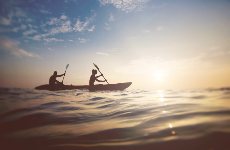 Canoeing at Sea Star Realty.