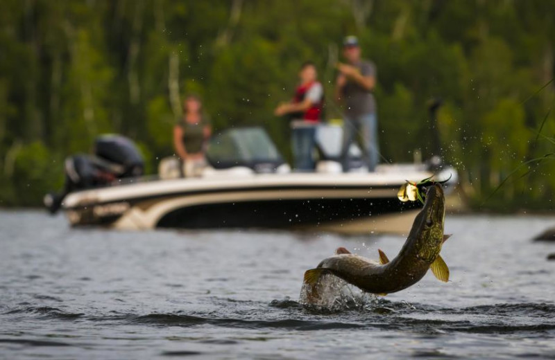 Fishing at Pehrson Lodge Resort.