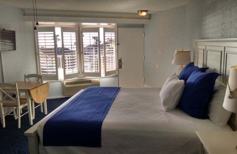 Guest room at Coral Sands Oceanfront Resort.