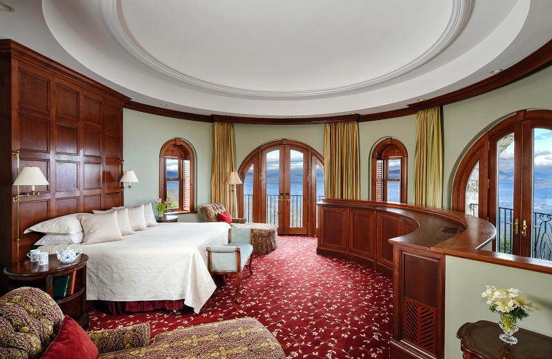 Guest room at Mohonk Mountain House.