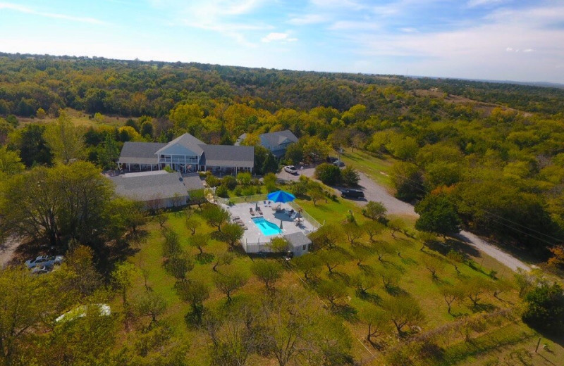 Aerial view of Echo Canyon Spa Resort.