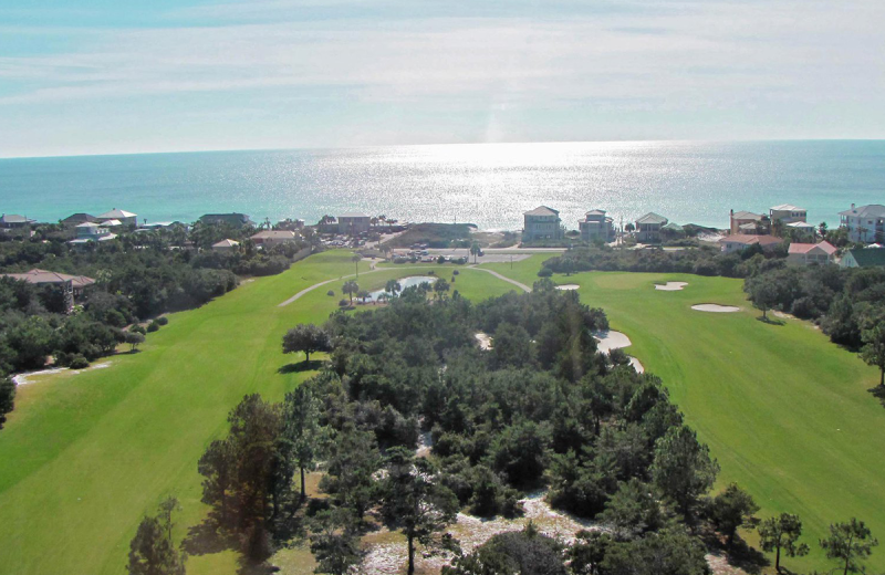 Golf course at Luxury Properties Vacation Rentals.